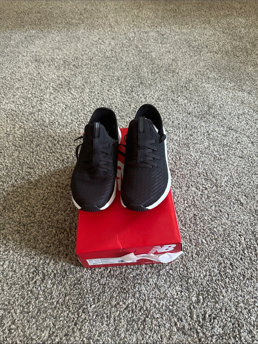 New Balance Women’s Black Knit Sneakers with White Soles Bought But Do Not Fit.